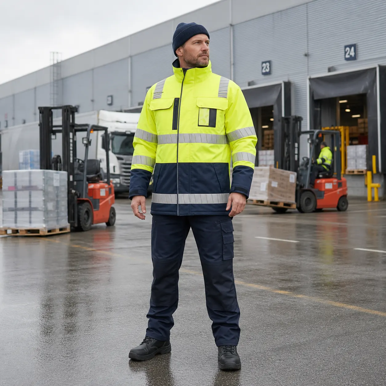 IL002 AURORA Heavy-Duty HiVis Jacket (Safety Yellow (Hi-Vis))